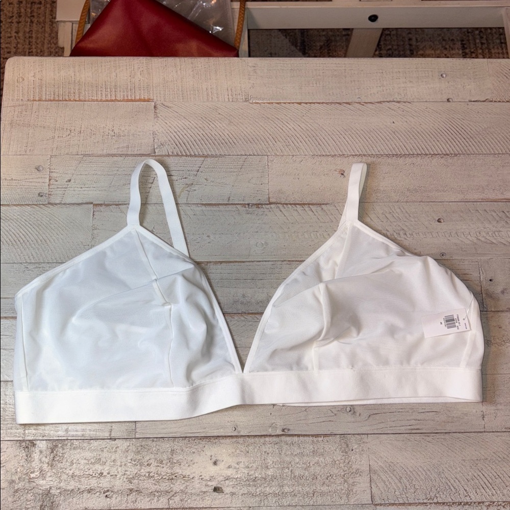 Women's V-Neck Mesh White Bralette Size 4X NWT! - Picture 5 of 15